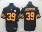 Nike Steelers #39 Minkah Fitzpatrick Black Color Rush Limited Jersey