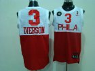 nba philadelphia 76ers #3 iverson [white & red]