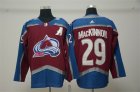 Avalanche #29 Nathan MacKinnon Burgundy With A Patch Adidas Jersey