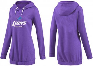 Women Detroit Lions Logo Pullover Hoodie-066