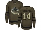 Adidas Vancouver Canucks #14 Alex Burrows Green Salute to Service Stitched NHL Jersey