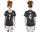 Womens Germany #4 Rudy Away Soccer Country Jersey