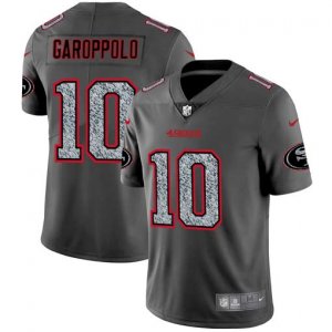 Nike 49ers #10 Jimmy Garoppolo Gray Camo Vapor Untouchable