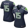 Women Nike Seattle Seahawks #15 Jermaine Kearse blue jerseys