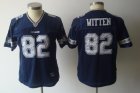 women's nfl dallas cowboys #82 witten jerseys blue(2011)