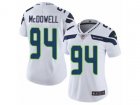 Women Nike Seattle Seahawks #94 Malik McDowell Vapor Untouchable Limited White NFL Jersey