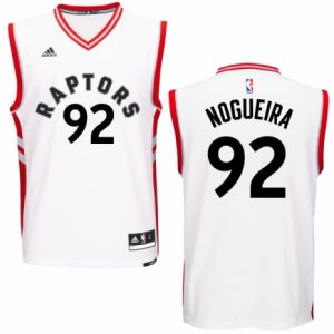 Mens Adidas Toronto Raptors #92 Lucas Nogueira Swingman White Home NBA Jersey