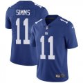 Nike Giants #11 Phil Simms Blue Vapor Untouchable Limited Jersey