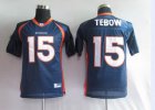 nfl denver broncos #15 tebow blue[kids]