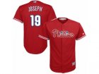 Youth Majestic Philadelphia Phillies #19 Tommy Joseph Replica Red Alternate Cool Base MLB Jersey