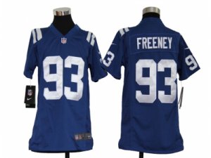 Nike Youth NFL Indianapolis Colts #93 Dwight Freeney Blue Jerseys