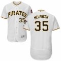 Men's Majestic Pittsburgh Pirates #35 Mark Melancon White Flexbase Authentic Collection MLB Jersey