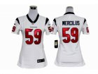 Nike Women Houston Texans #59 Whitney Mercilus White jerseys