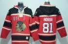 Chicago Blackhawks #81 Marian Hossa Red Sawyer Hooded Sweatshirt Stitched NHL Jersey