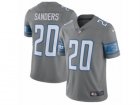 Detroit Lions #20 Barry Sanders Nike Steel 2017 Color Rush Limited Jersey