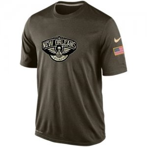 Mens New Orleans Pelicans Salute To Service Nike Dri-FIT T-Shirt