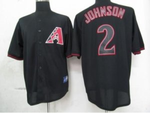 mlb arizona diamondbacks #2 johnson black fashion