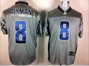 Nike NFL Dallas Cowboys #8 Aikman grey jerseys[Elite shadow]