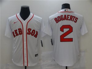 Red Sox #2 Xander Bogaerts White Nike Cool Base Jersey