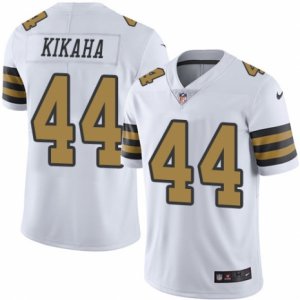 Mens Nike New Orleans Saints #44 Hau\'oli Kikaha Limited White Rush NFL Jersey