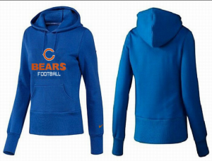 Women Chicago bears Logo Pullover Hoodie-119