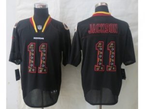 Nike washington Red Skins #11 Jackson Black Jerseys(Lights Out Elite) 2014