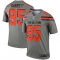 Nike Browns #95 Myles Garrett Gray Inverted Legend Jersey