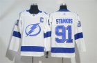 Lightning #91 Steven Stamkos White Adidas Jersey