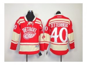 Youth nhl jerseys detroit red wings #40 zetterberg red[2014 winter classic]