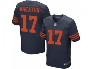 Mens Nike Chicago Bears #17 Markus Wheaton Elite Navy Blue 1940s Throwback Alternate NFL Jersey