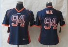 Women 2014 New Nike Denver Broncos #94 Ware Blue Jerseys(Drift Fashion)