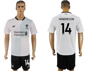 2017-18 Liverpool 14 HENDERSON Away Soccer Jersey