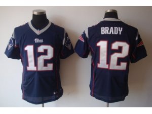 Nike NFL new england patriots #12 tom brady blue Elite jerseys