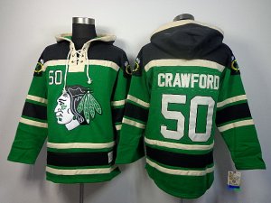 NHL chicago blackhawks #50 crawford green[pullover hooded sweatshirt]