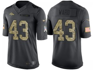 Nike Denver Broncos #43 T.J. Ward Mens Stitched Black NFL Salute to Service Limited Jerseys