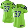 Women's Nike Seattle Seahawks #37 Shaun Alexander Limited Green Rush NFL Jersey