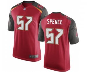 Men\'s Nike Tampa Bay Buccaneers #57 Noah Spence Game Red Team Color NFL Jersey