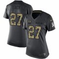 Women's Nike Green Bay Packers #27 Eddie Lacy Limited Black 2016 Salute to Service NFL Jersey