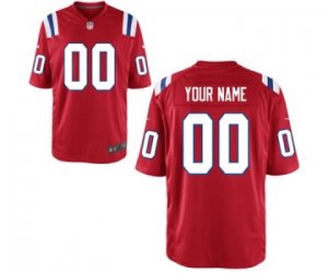 Men\'s New England Patriots Nike Red Custom Game Jersey