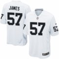 Mens Nike Oakland Raiders #57 Cory James Game White NFL Jersey