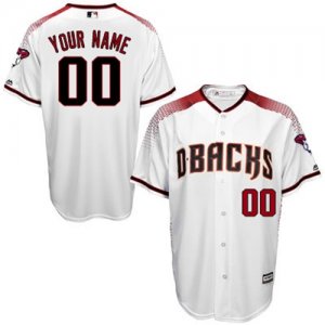 Diamondbacks Blank White Brick New Cool Base Customized Jersey