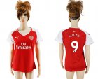 2017-18 Arsenal 9 LUCAS Home Women Soccer Jersey