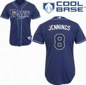 mlb Tampa Bay Rays #8 Jennings Blue(cool base)