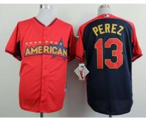 mlb 2014 all star jerseys kansas city royals #13 perez red-blue