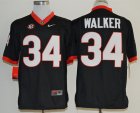 Ncaa Georgia Bulldogs # 34 Herschel Walker Black College Jersey