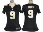 Nike Women nfl new orleans saints #9 brees black jerseys