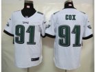 Nike NFL philadelphia eagles #91 cox white Elite jerseys