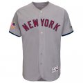 Mens New York Yankees Blank Grey Stitched 2016 Fashion Stars & Stripes Flex Base Baseball Jersey