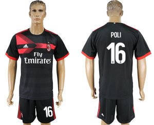 2017-18 AC Milan 16 POLI Third Away Soccer Jersey