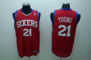 nba 76ers #21 young regular red